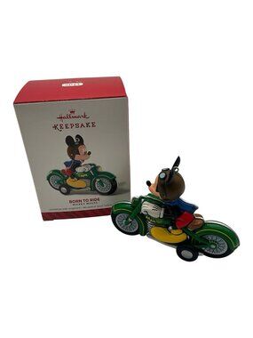 Hallmark Keepsake Mickey Mouse "Born To Ride" Christmas Ornament 2014 Collectibl